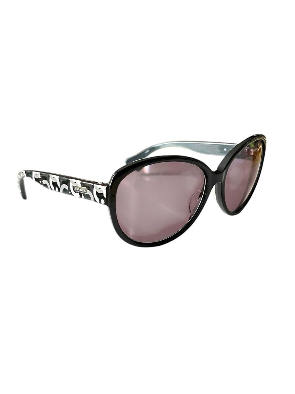 Coach Black & White C Logo Sunglasses Frames Only